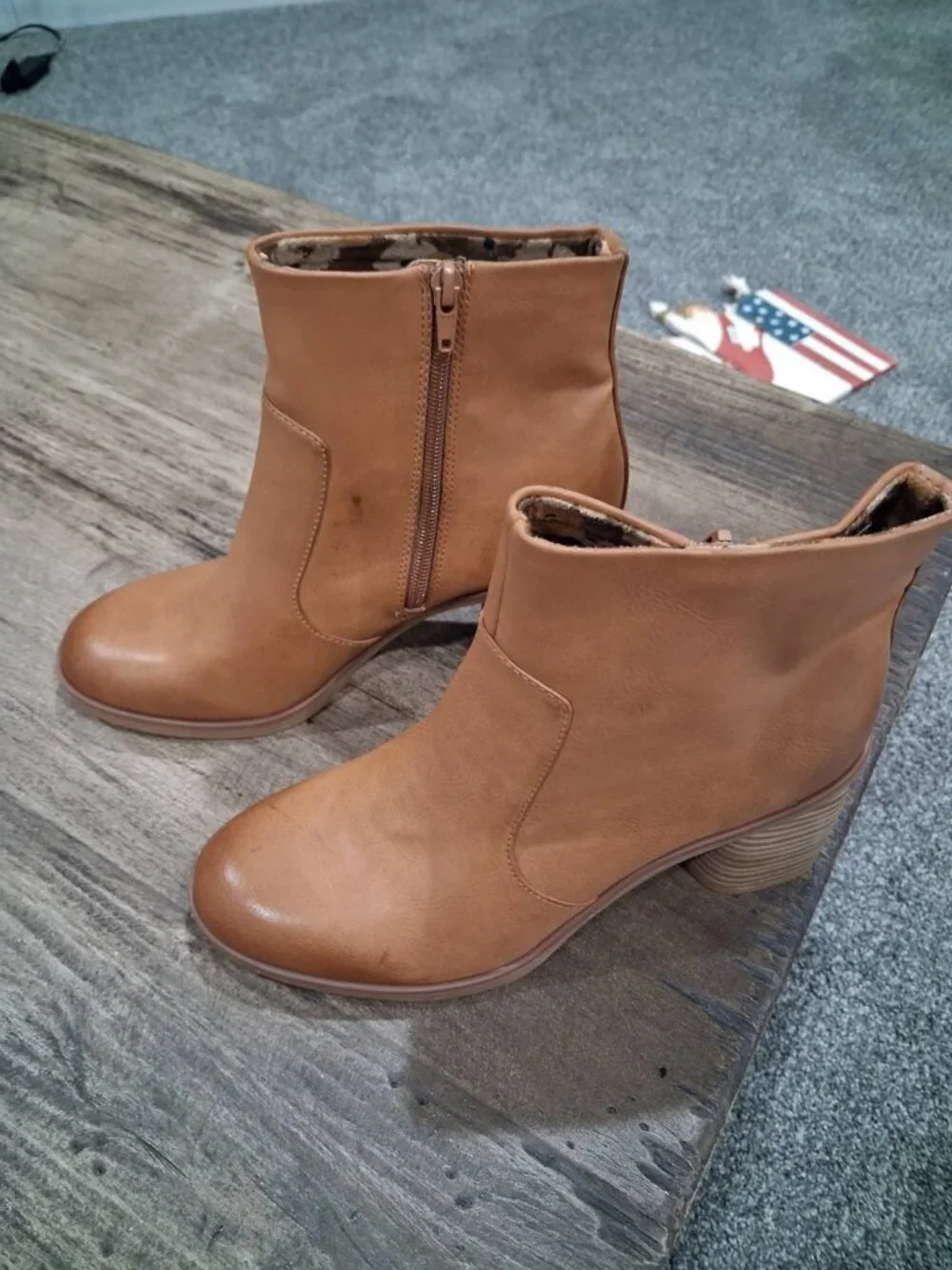 Korks Destiny Block Heel Ankle Booties – Size 9 (BNWT)